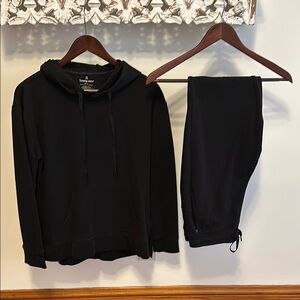 Black Women's Hoodie and Jogger Set